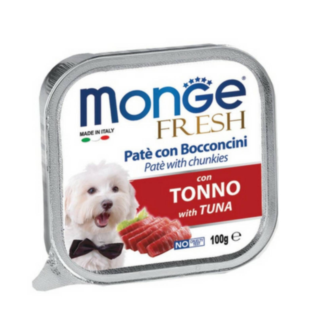 Monge Dog Fresh Pate 100g Tuna Wet Dog Food