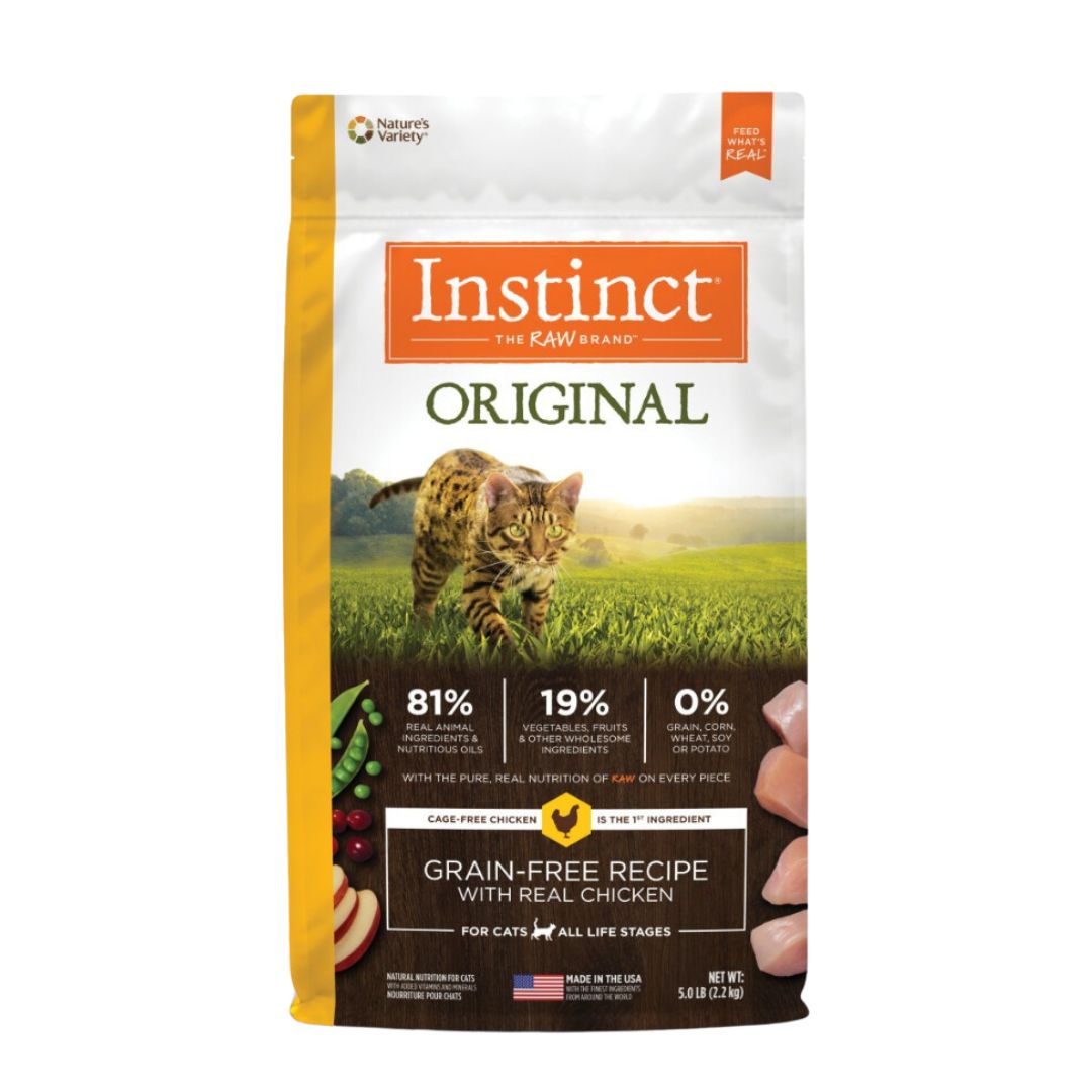 Instinct Cat Original 5lb Grain Free Recipe With Real Chicken Dry Cat Food