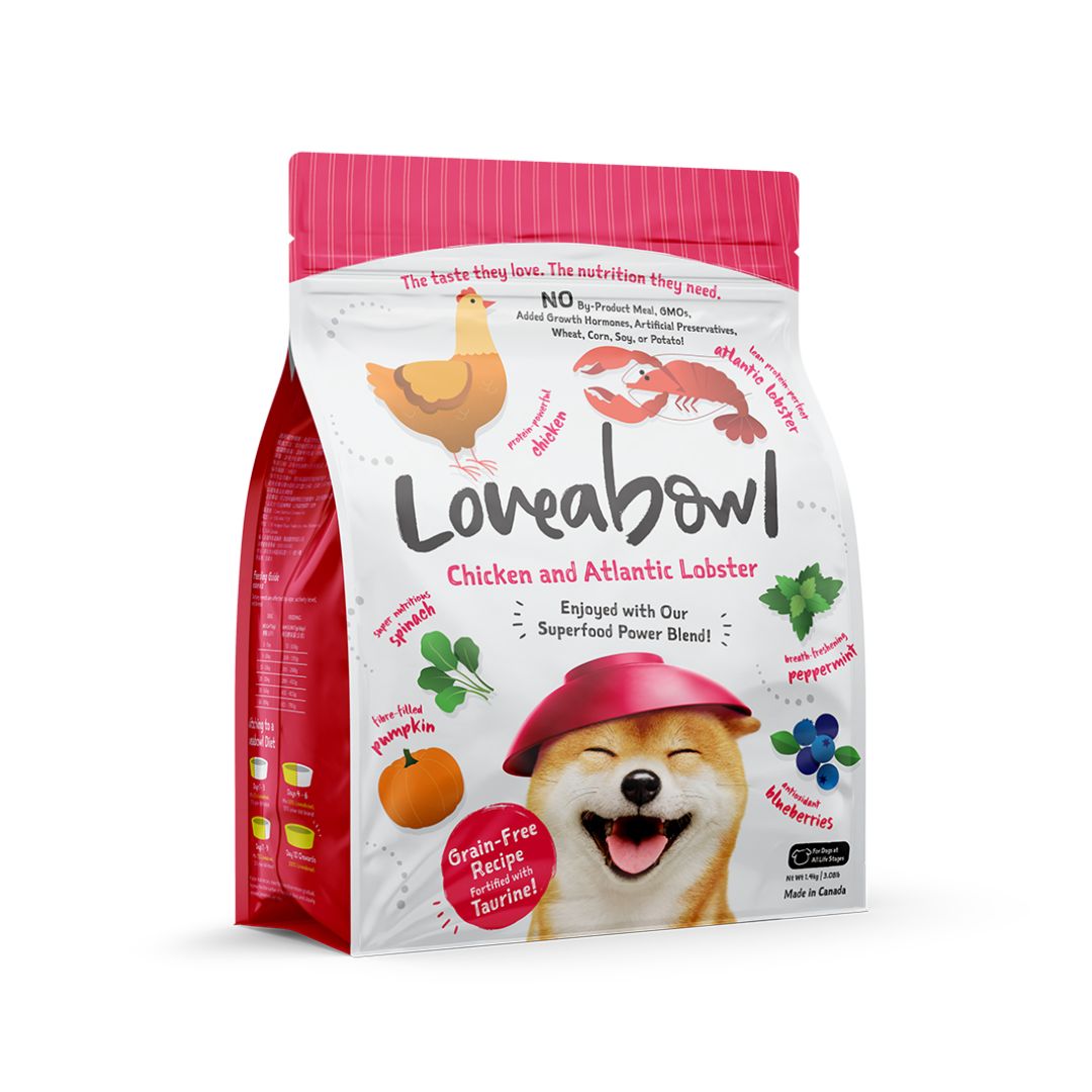 (exp: 25 May 2025) Loveabowl Dog 250g Chicken With Atlantic Lobster Dry Dog Food