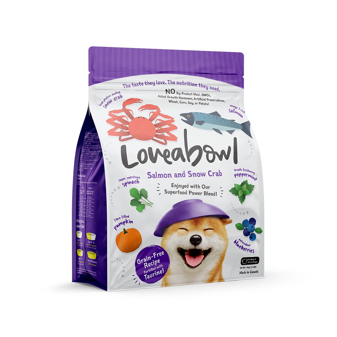 Loveabowl Dog 250g Salmon With Snow Crab Dry Dog Food