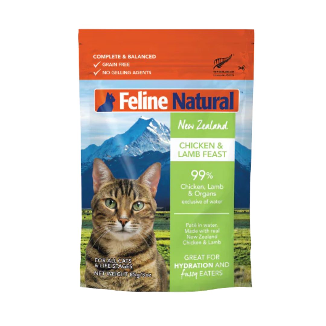 Feline Natural Pouch 85g Chicken & Lamb Feast Wet Cat Food