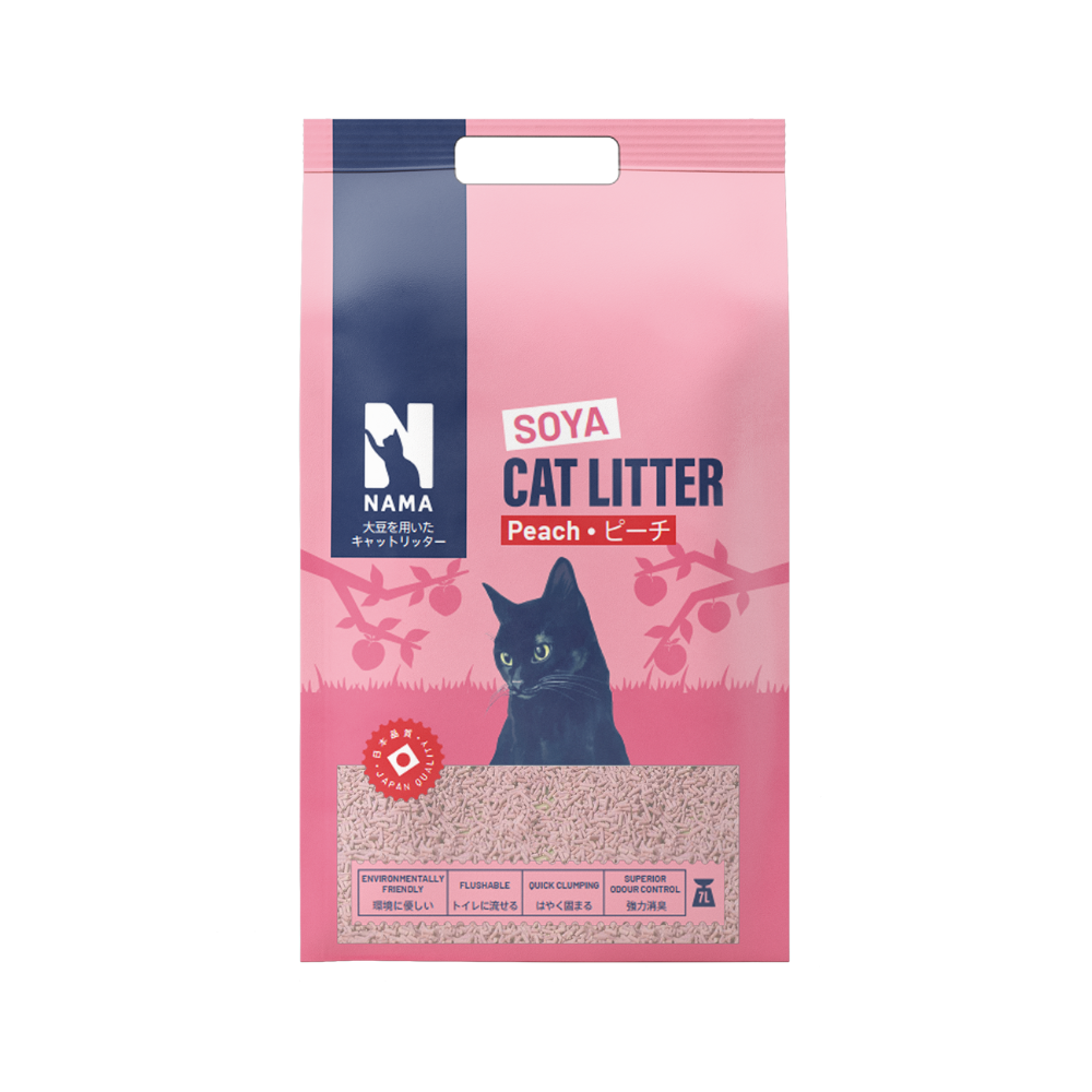 Nama Soya Peach Clumping Cat Litter 7l