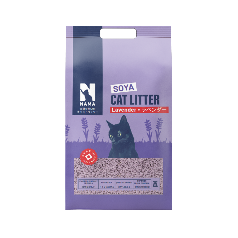Nama Soya Lavender Clumping Cat Litter 7l