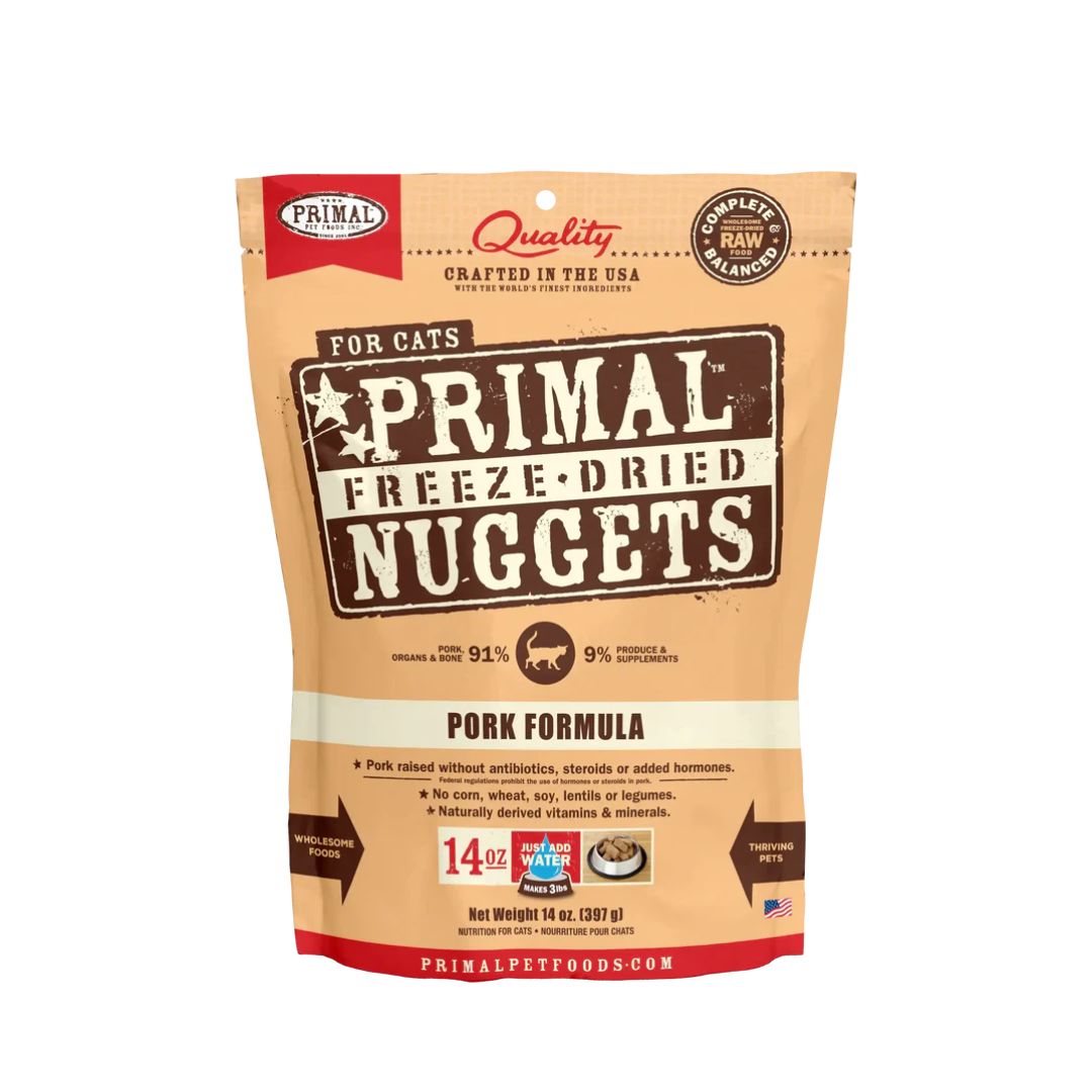 Primal Cat 397g Freeze-dried Nuggets Feline Pork Formula Dry Cat Food