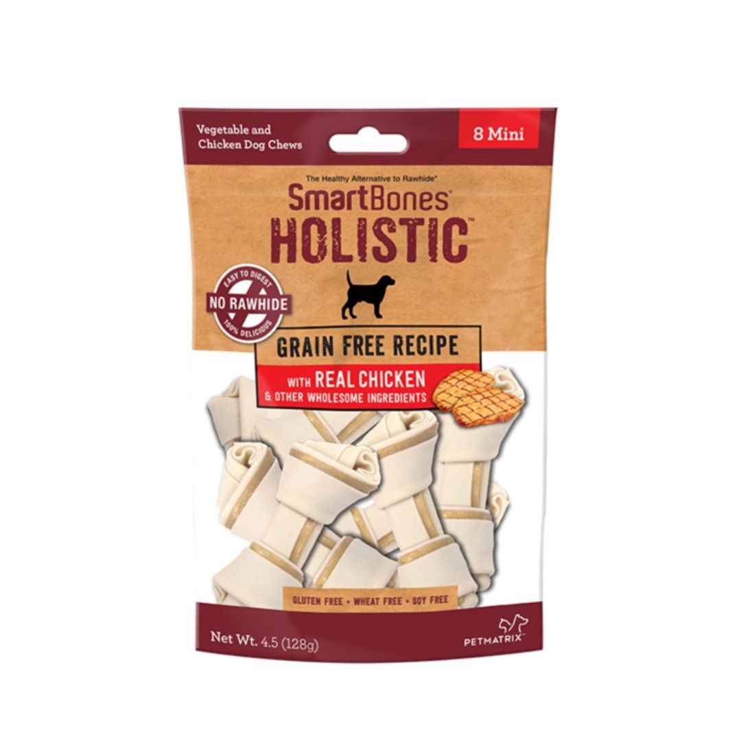 Smartbones Dog 8pcs Mini Holistic Chicken Classic Bone Chews Dog Treat