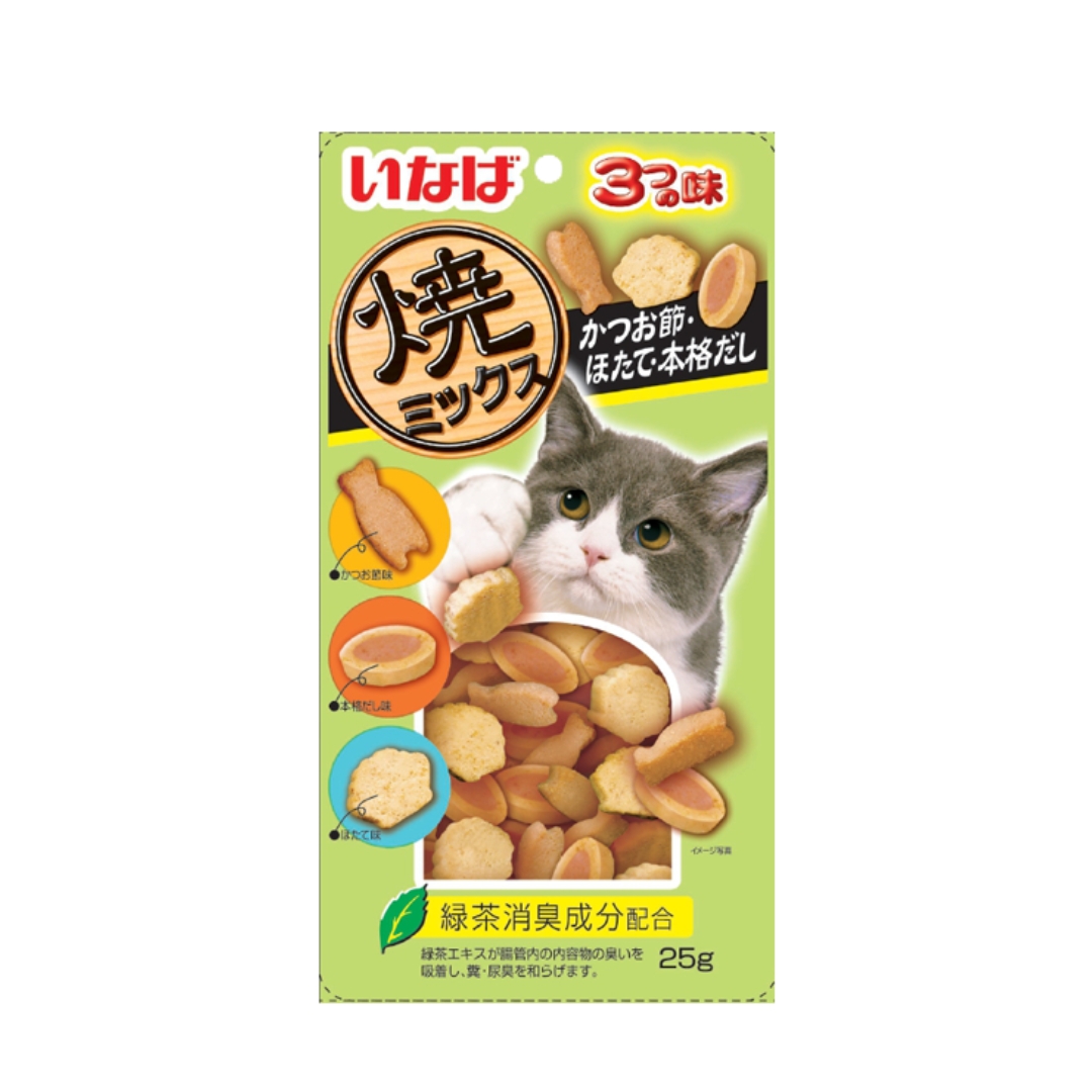 Ciao Soft Bits 25g Mix Chicken Fillet With Tuna Dried Bonito & Scallop Cat Treat