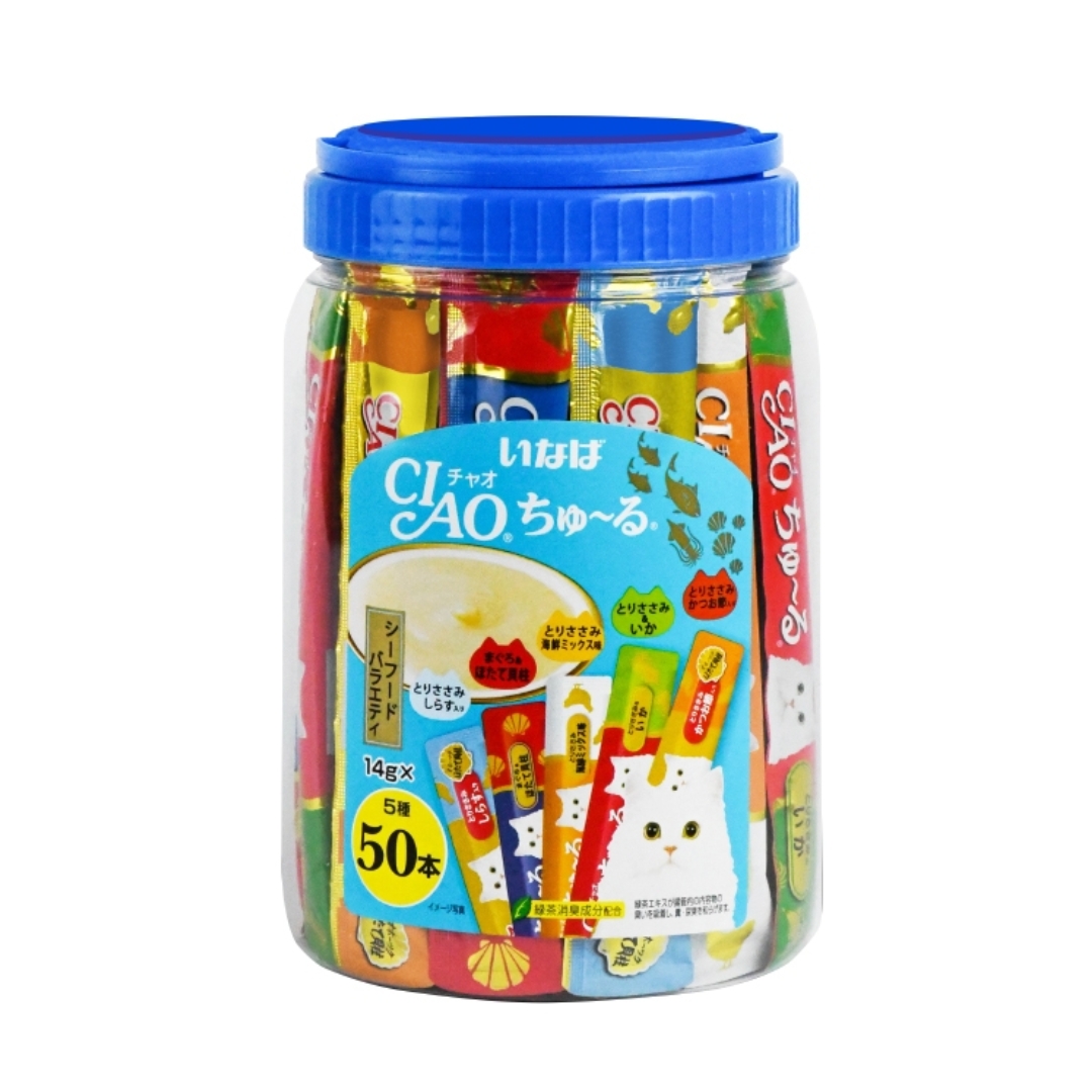 Ciao Churu 14gx50 Seafood Variety Cat Treat