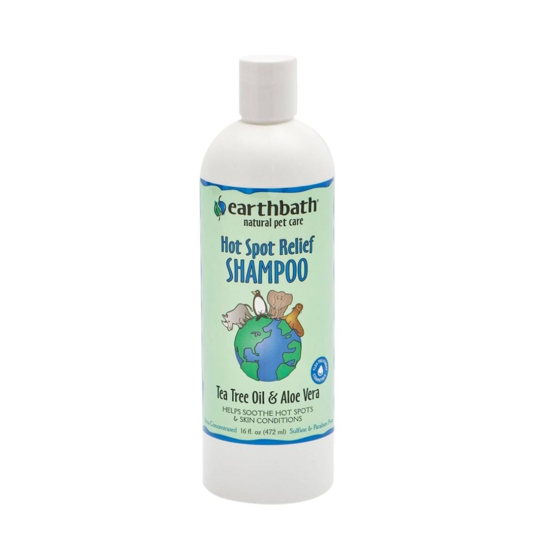 Earthbath 472ml Hot Spot Relief Pet Shampoo Tea Tree Oil & Aloe Vera
