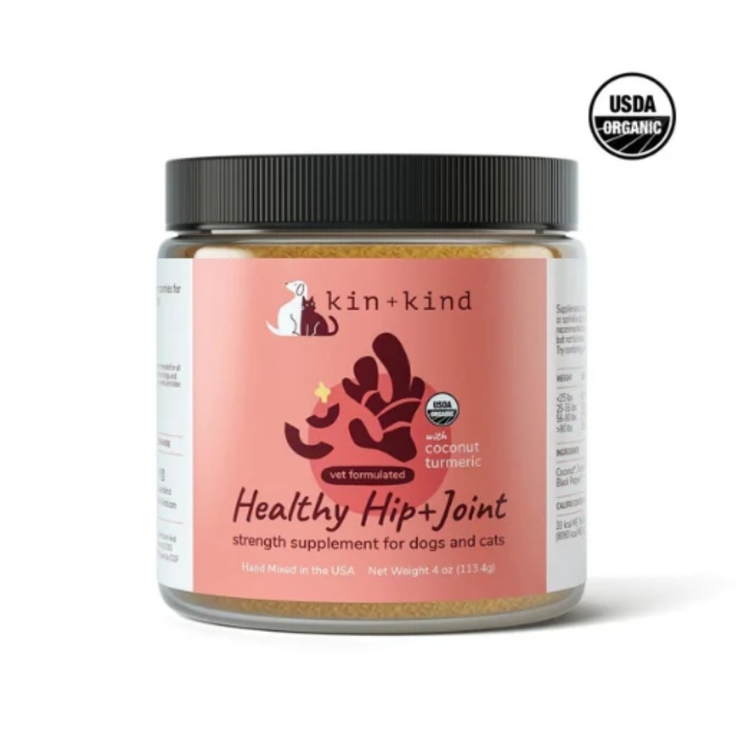 Kin+kind 113g Organic Healthy Hip & Joint Supplement For Dogs & Cats