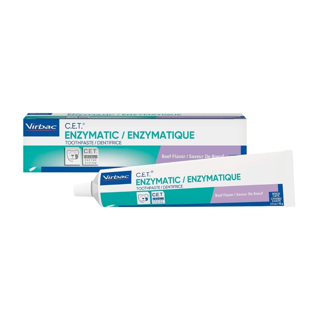 Virbac C.e.t Enzymatic Toothpaste Beef Flavor 70g For Dogs & Cats