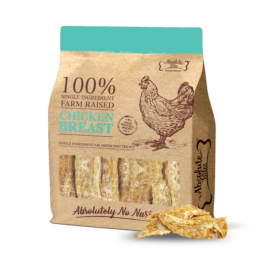 Absolute Bites Air Dried 450g Chicken Breast Cat & Dog Treat