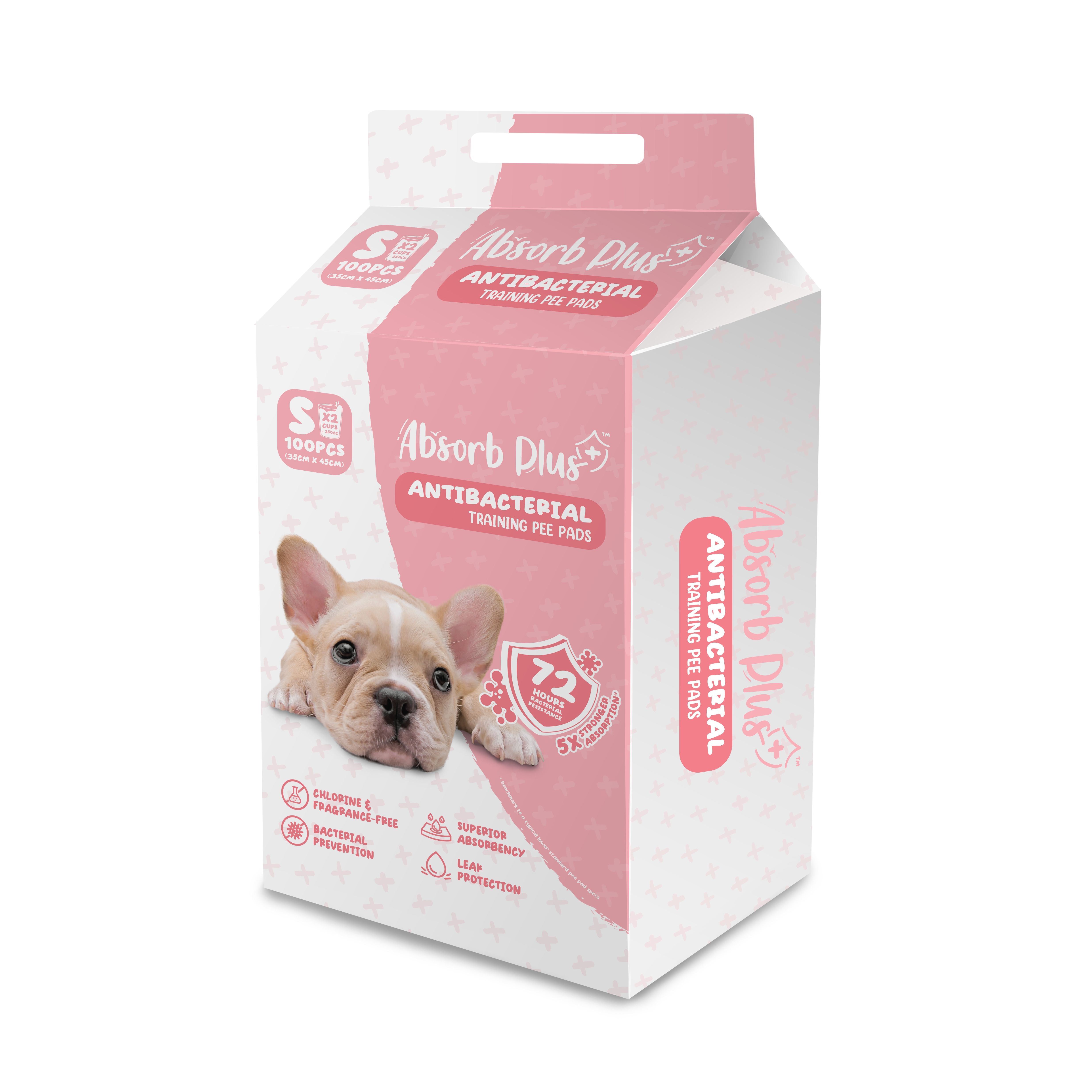 Absorb Plus 100pcs (small) 35x45cm Antibacterial Training Pee Pad