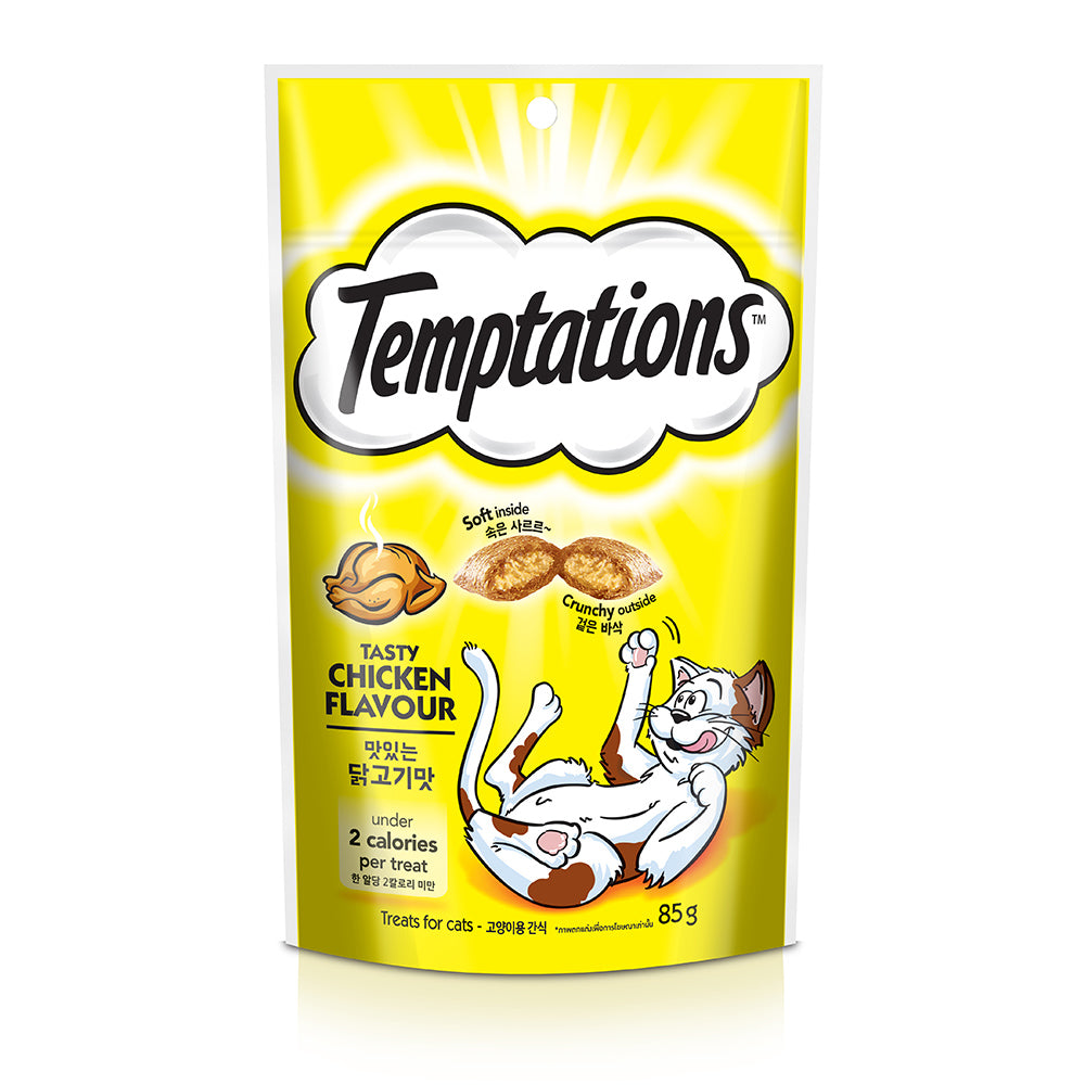 Temptations Cat 75g Tasty Chicken Flavour Pocket Cat Treats