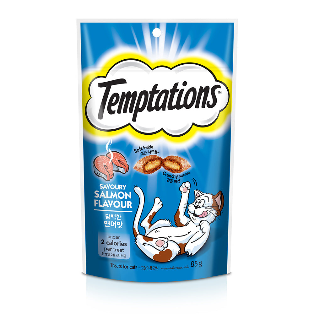Temptations Cat 75g Salmon Flavour Pocket Cat Treats