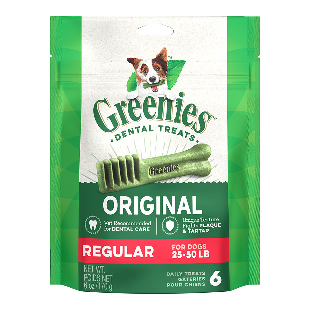 Greenies Dog 6oz (170g) Canine Regular Dental Dog Treats