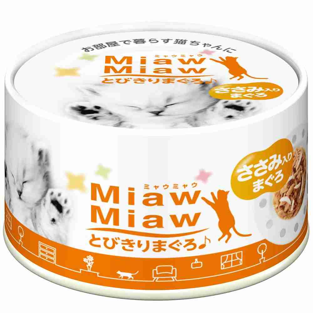 Aixia Miaw Miaw 60g Tuna With Chicken Fillet Cat Wet Canned Food (mt2)