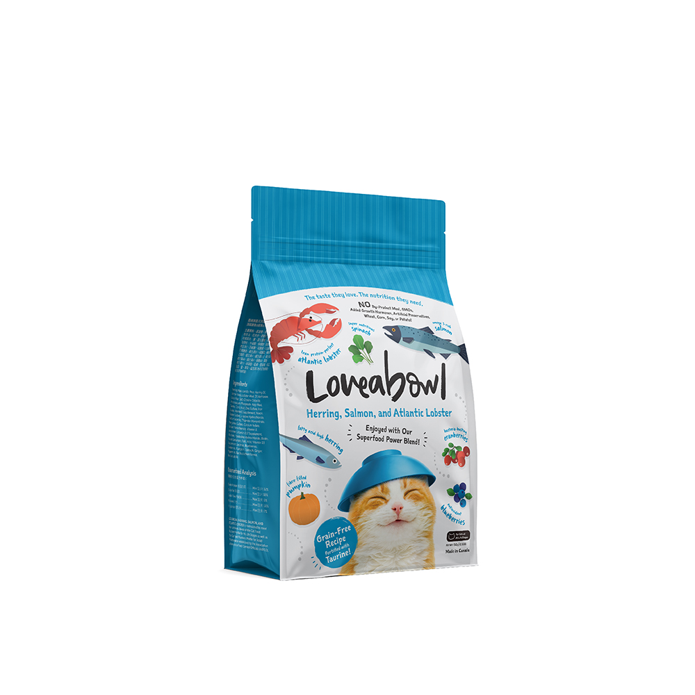Loveabowl Cat Herring Salmon And Atlantic Lobster Dry Cat Food