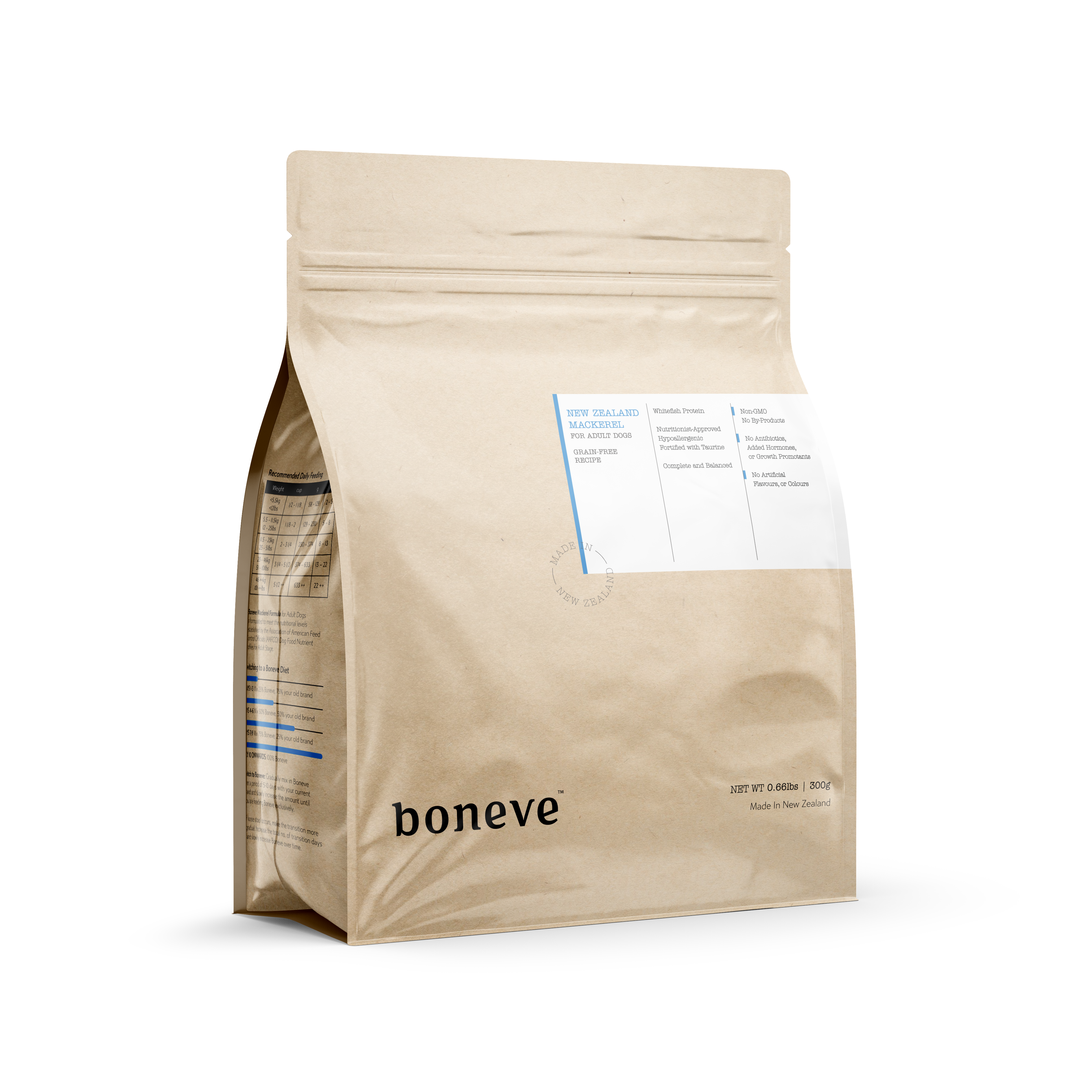 Boneve Earthmade Dog New Zealand Mackerel Grain Free Dry Dog Food