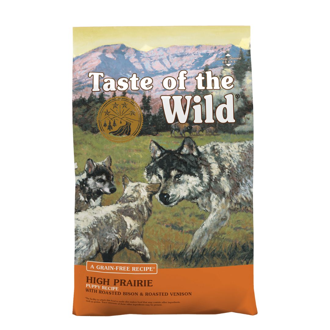 Taste Of The Wild Dog High Prairie Recipe With Roasted Bison & Roasted Venison Puppy Dry Dog Food
