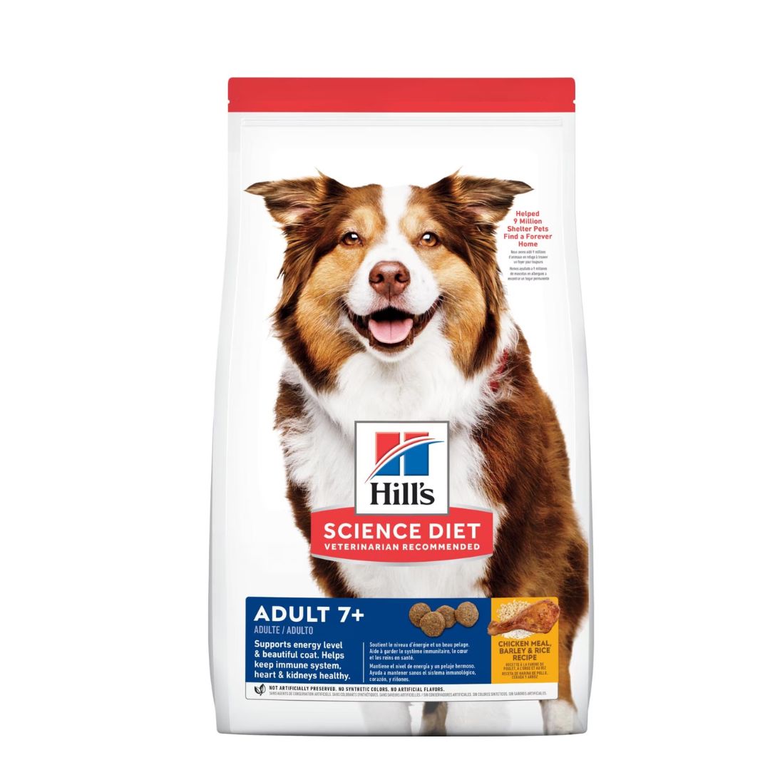 Hill's Science Diet Canine Adult 7+ Chicken Meal, Barley & Rice Recipe Dry Dog Food
