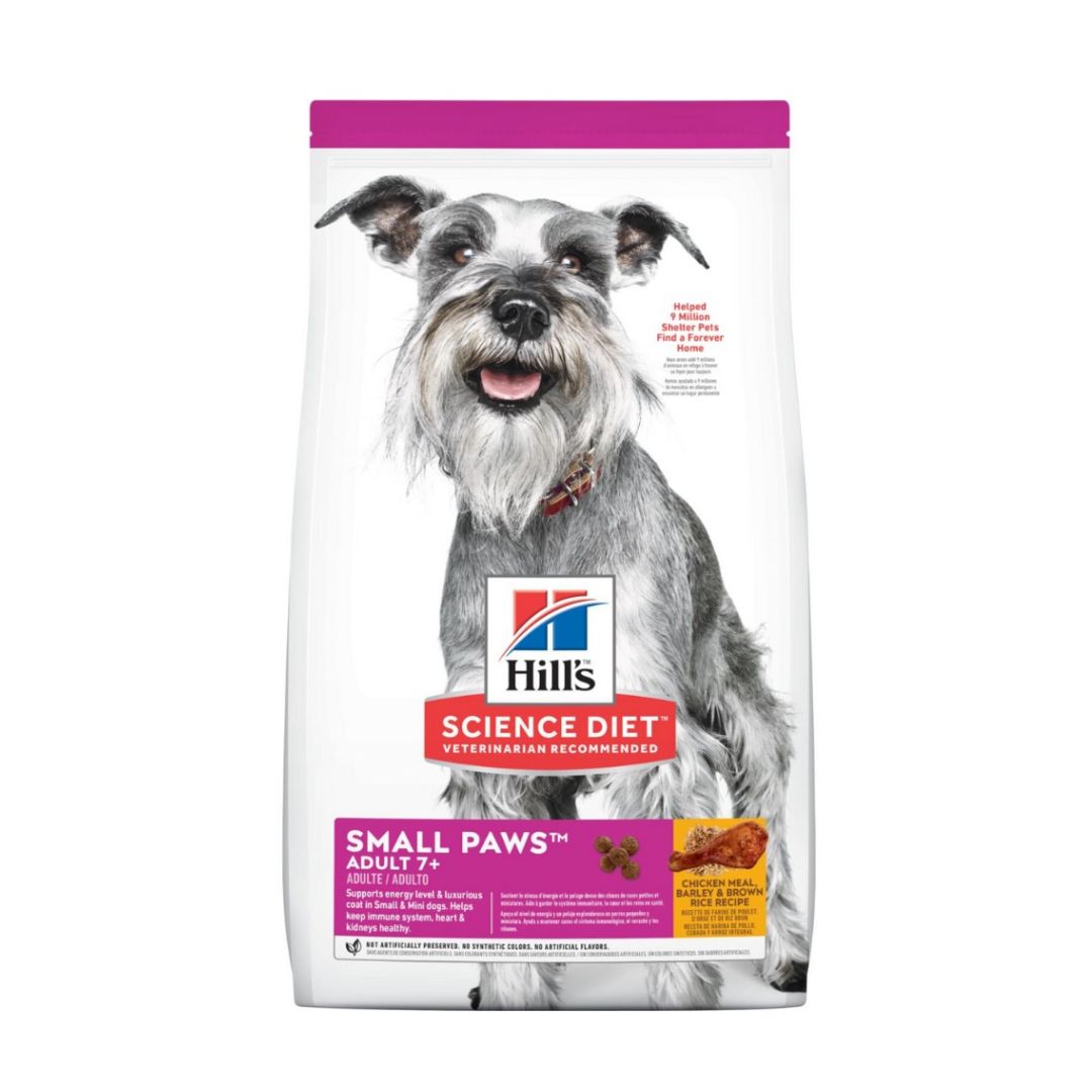 Hill's Science Diet Canine Adult 7+ Small Paws Chicken Meal Barley & Brown Rice Recipe Dry Dog Food