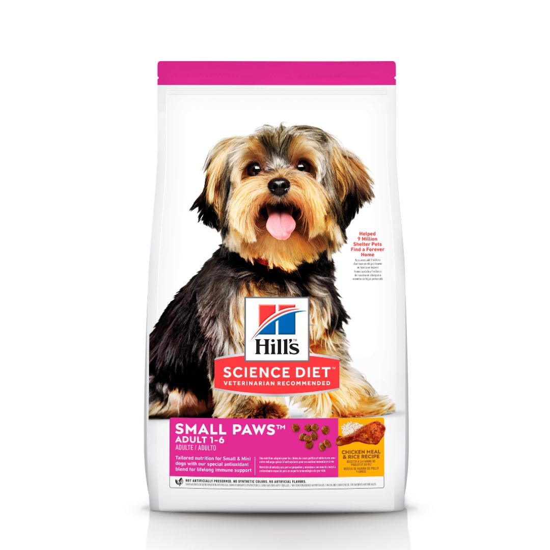 Hill's Science Diet Canine Adult Small Paws Chicken Meal & Rice Recipe Dry Dog Food