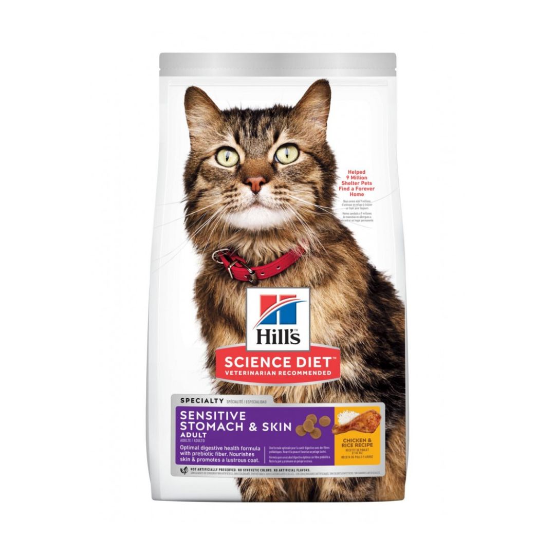 Hill's Science Diet Feline Adult Sensitive Stomach & Skin Dry Cat Food