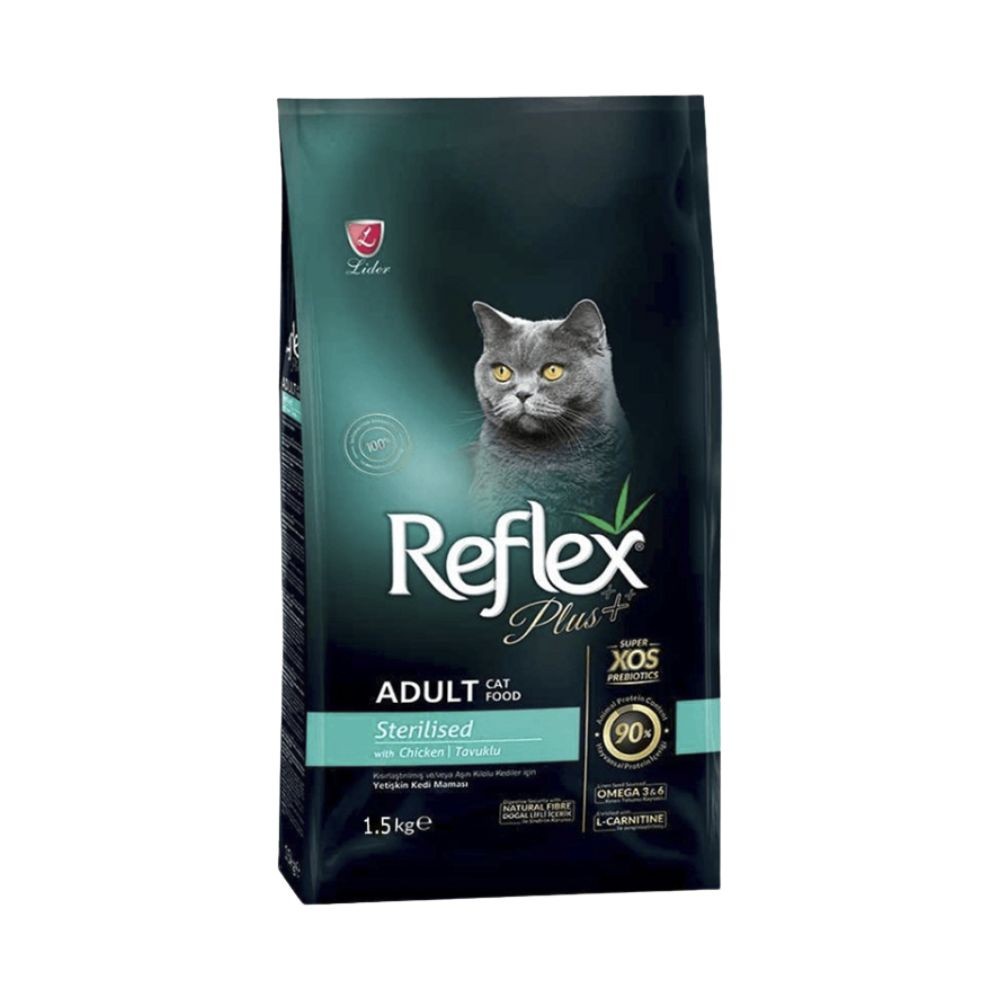 Reflex Plus 1.5kg Sterilised Chicken Dry Cat Food Online Pet