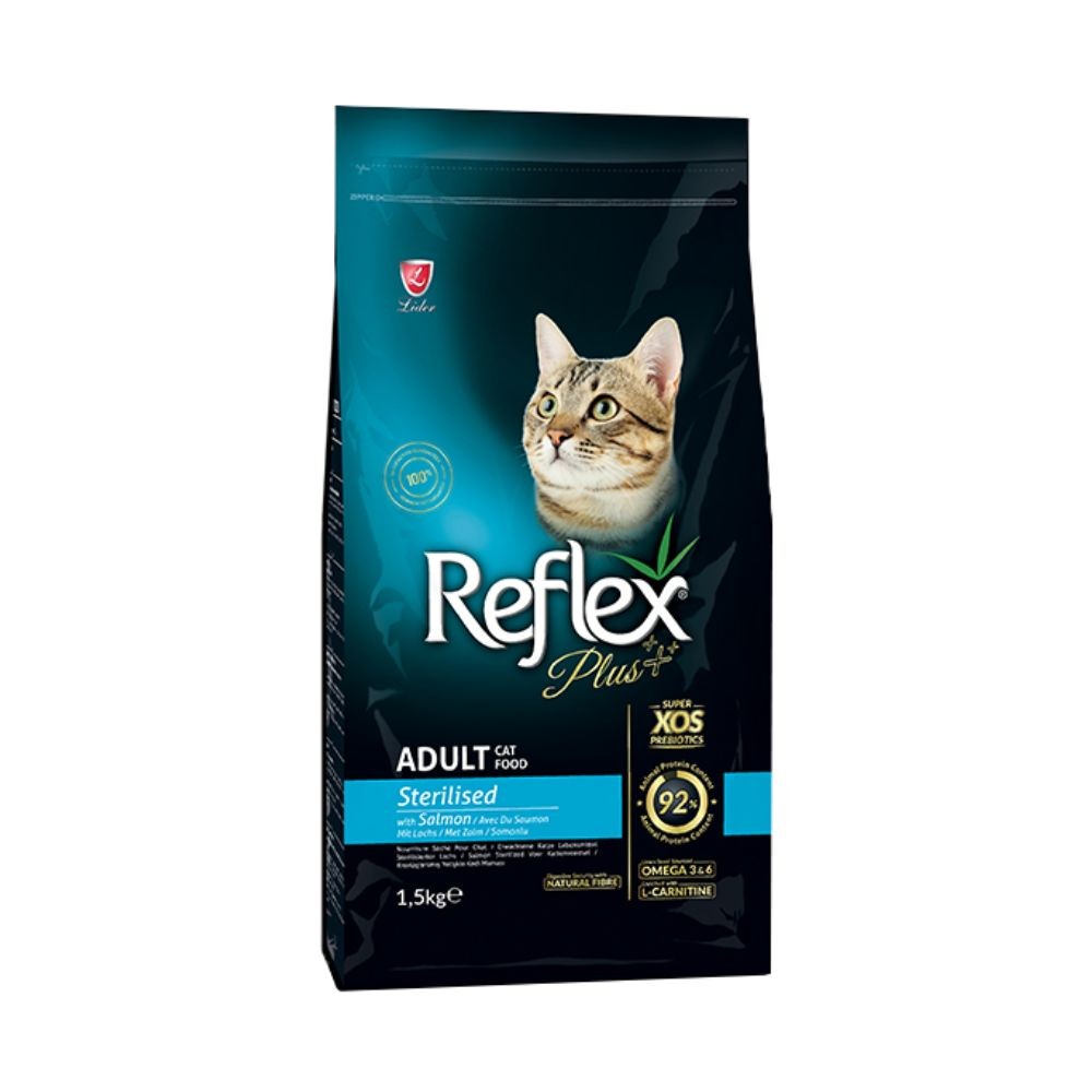 Reflex Plus 1.5kg Sterilised Salmon Dry Cat Food - Online Pet Shop