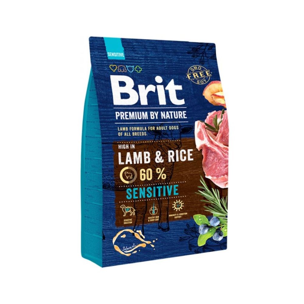 Brit Premium By Nature Dog 3kg Lamb Dry Dog Food Online Pet Shop