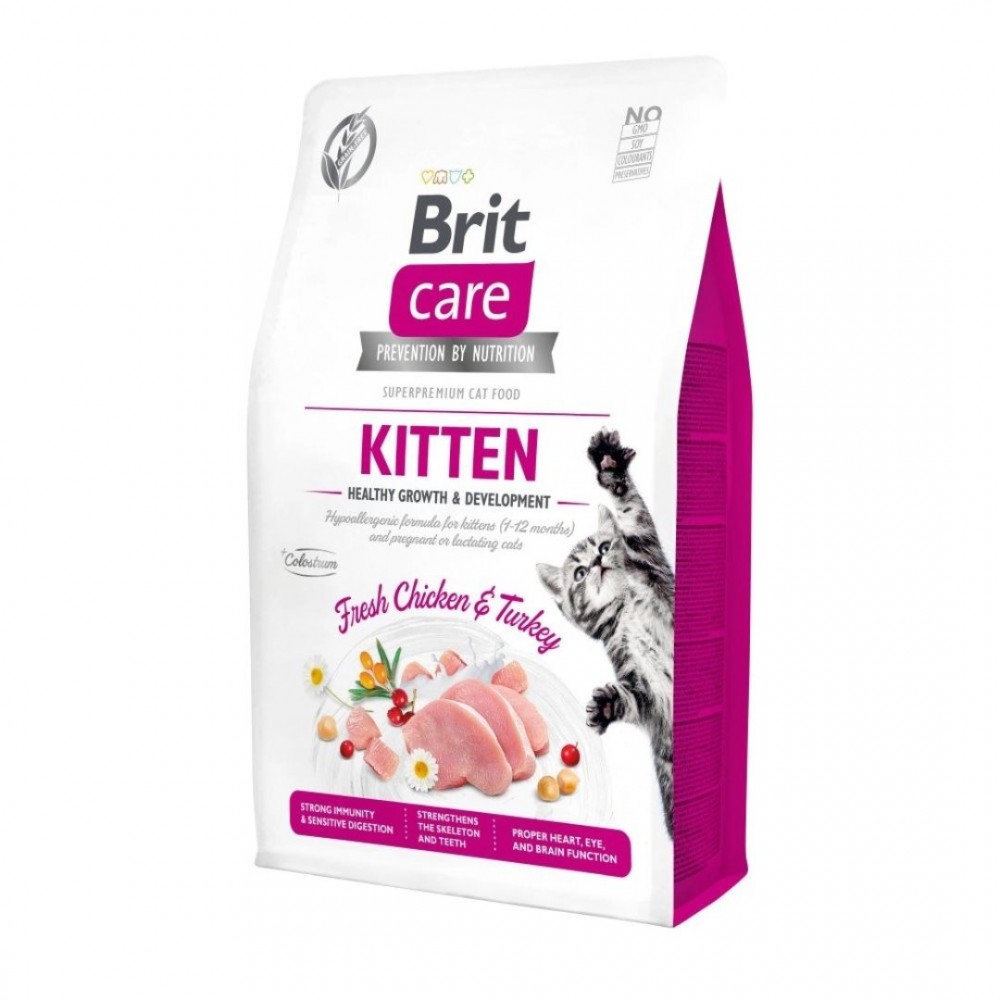 Brit Care Cat 7kg Grain Free Kitten Healthy Growth & Development Dry