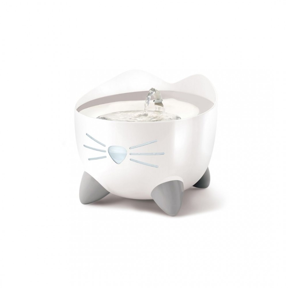 Catit Pixi Fountain 2.5l White With Stainless Steel - Online Pet Shop ...