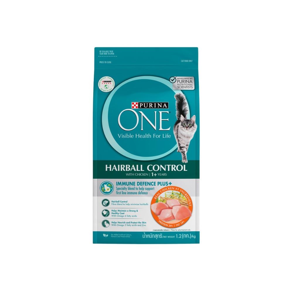 Purina One Cat 1.2kg Hairball Control Chicken Dry Cat Food - Online Pet