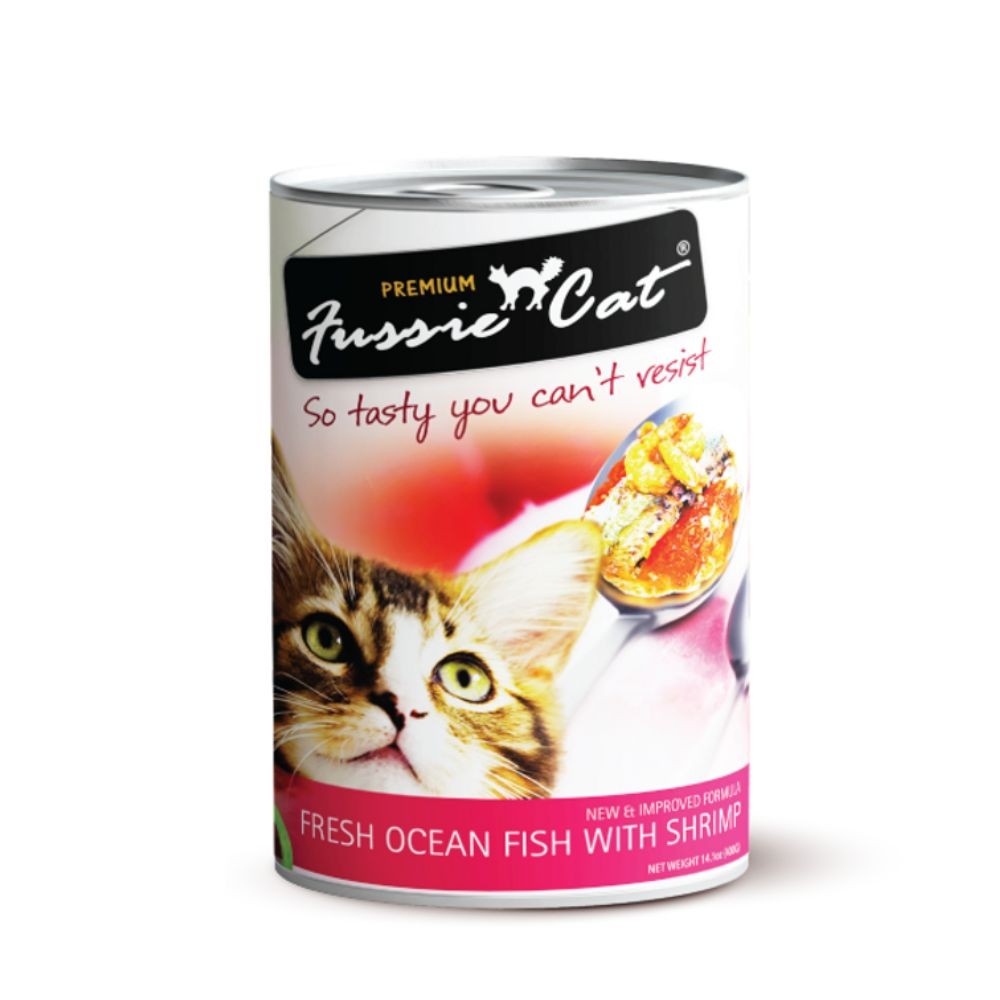 Fussie Cat 400g Fresh Ocean Fish With Shrimp Wet Canned Food Online