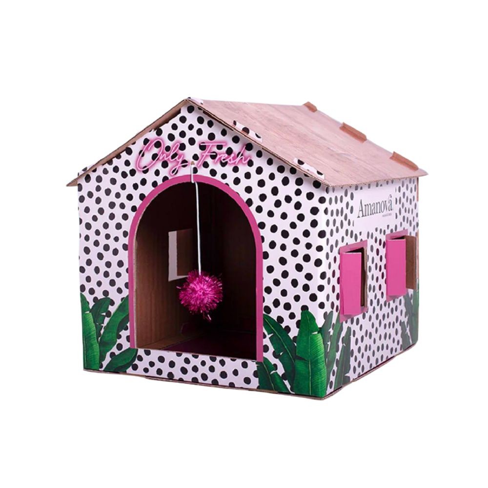 Amanova Pink Cat House - Online Pet Shop | Petico.my