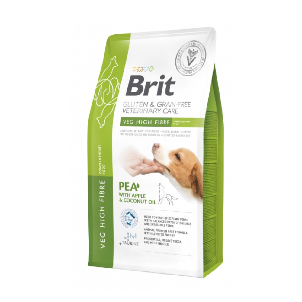 Brit Grain Free Veterinary Diet Dog 2kg Veg High Fiber Dry Dog