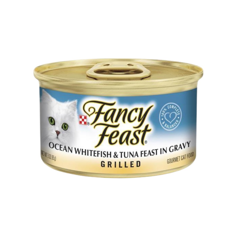 Fancy Feast Grilled 85g Ocean Whitefish Tuna Feast In Gravy